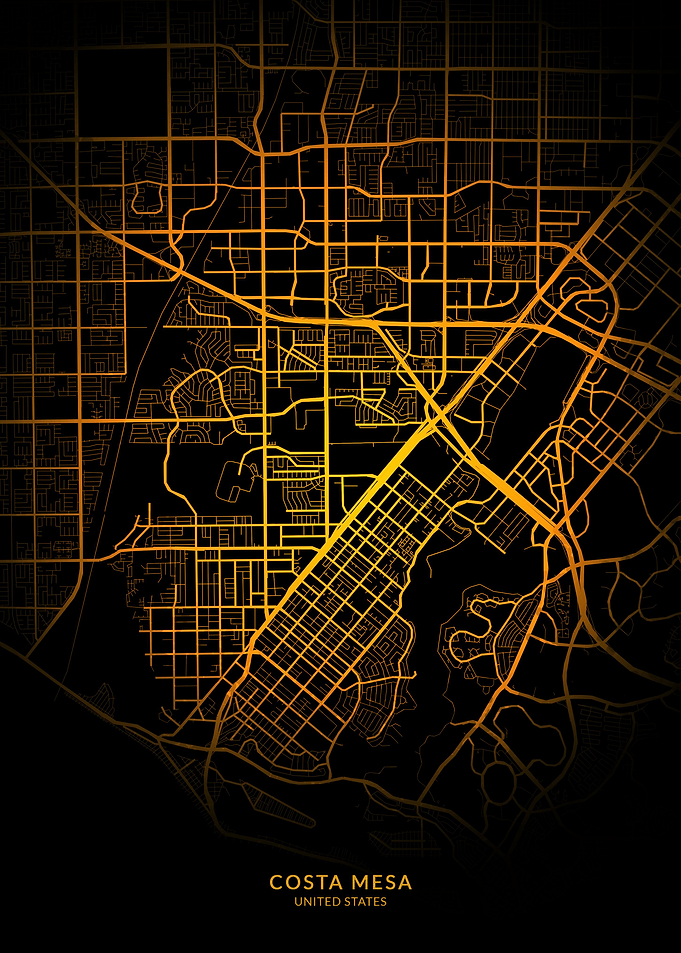 Costa Mesa City Map
