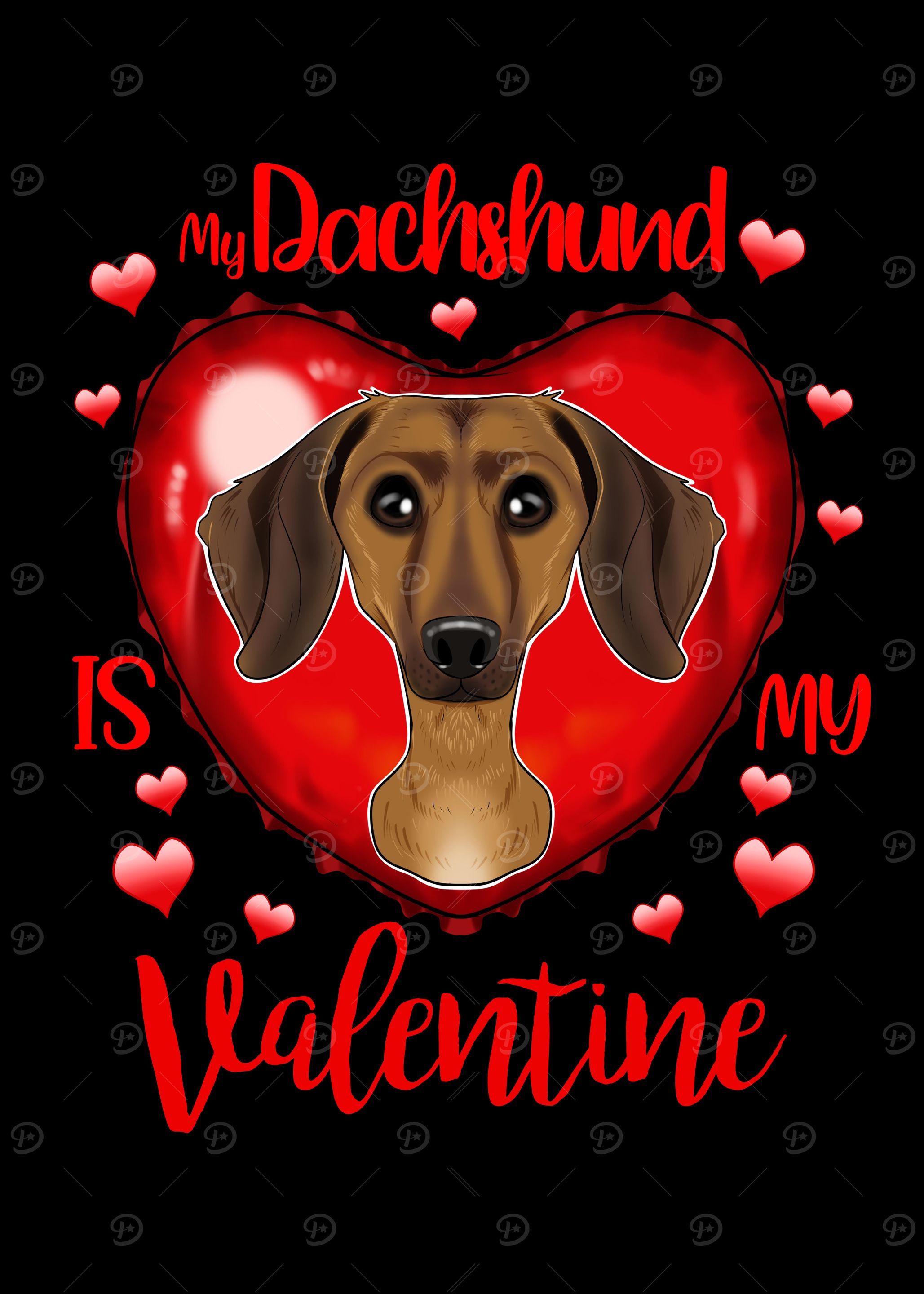 Dachshund Valentines Day