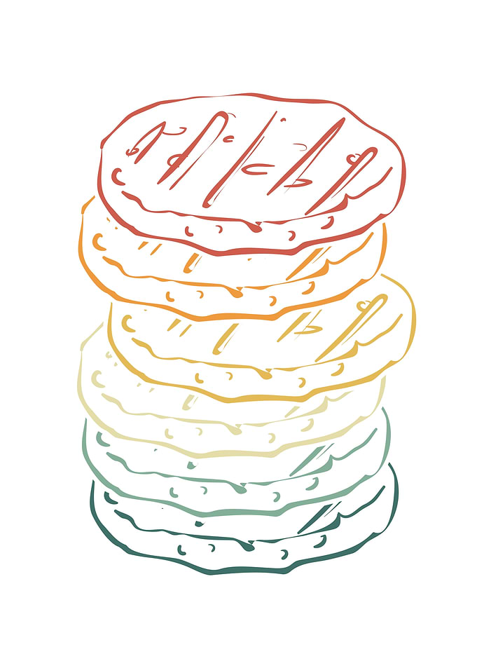 hamburger patty in white