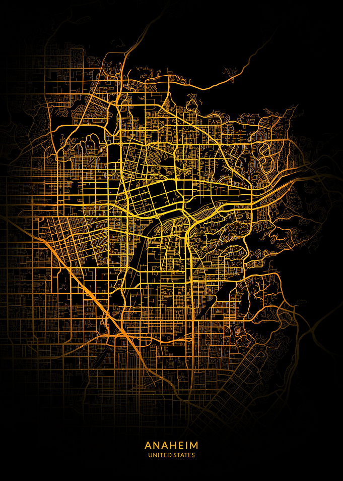 Anaheim City Map