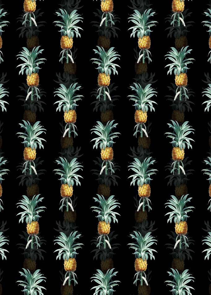 Floral Pineapple Pattern