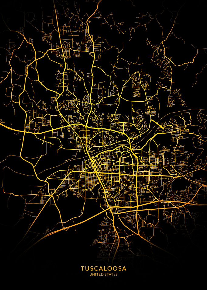 Tuscaloosa City Map