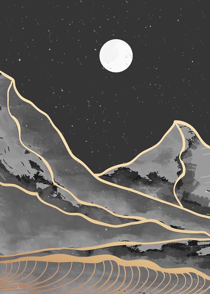 Black and white Mountain