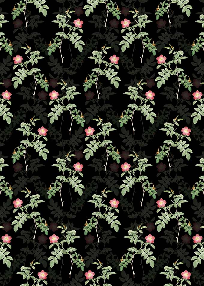 Pink Alpine Rose Pattern