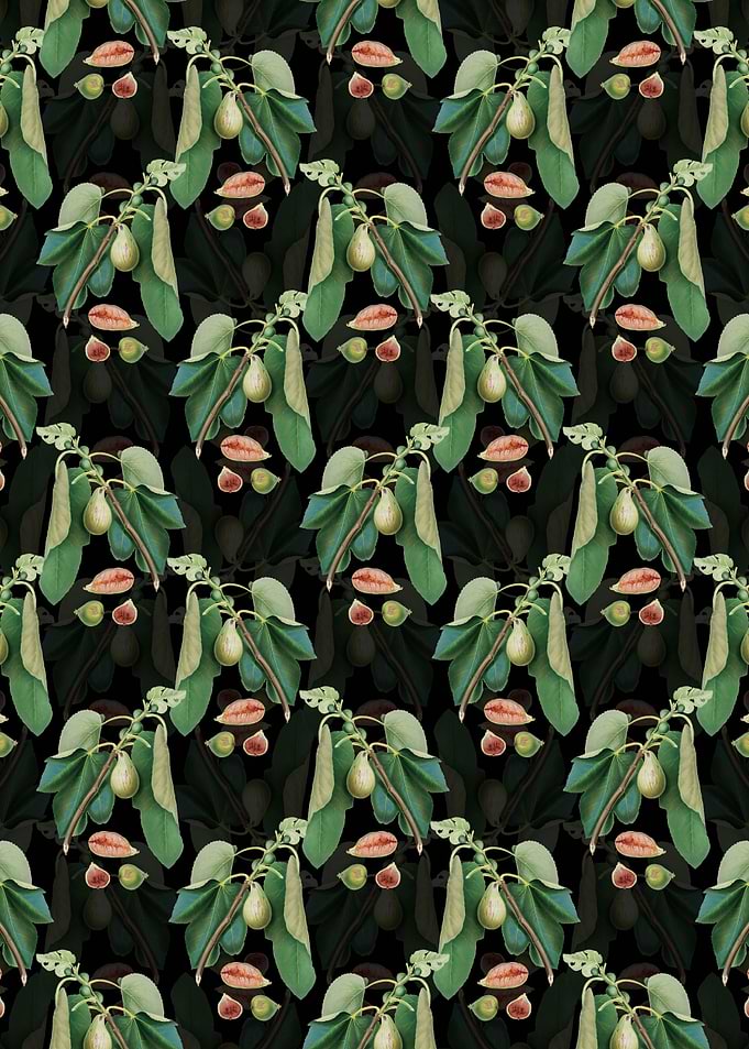 Floral Monaco Fig Pattern