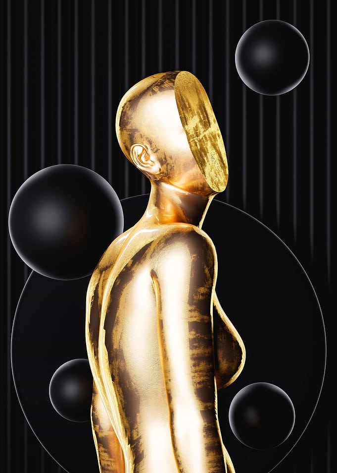 No Face Golden Girl