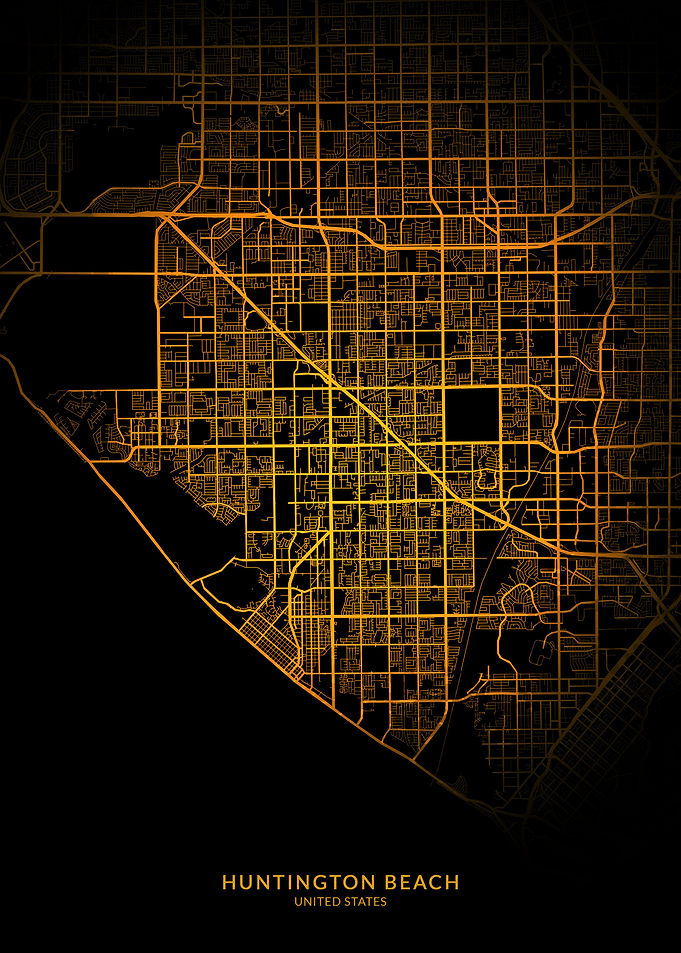 Huntington Beach City Map