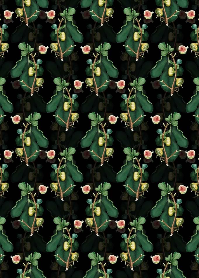 White Peel Fig Pattern