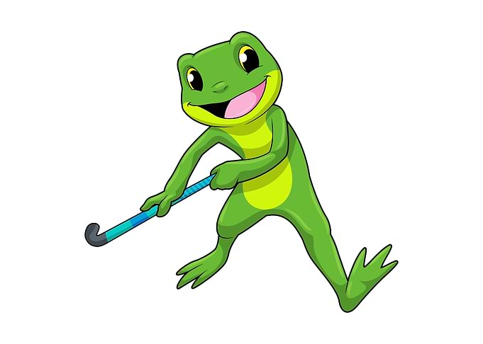 Frog Hockey player Hockey