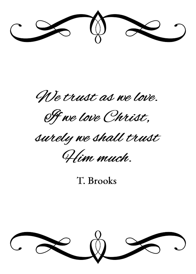 Love and Trust God