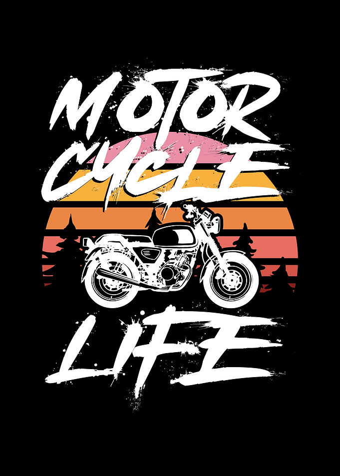 Motorcycle life in retro