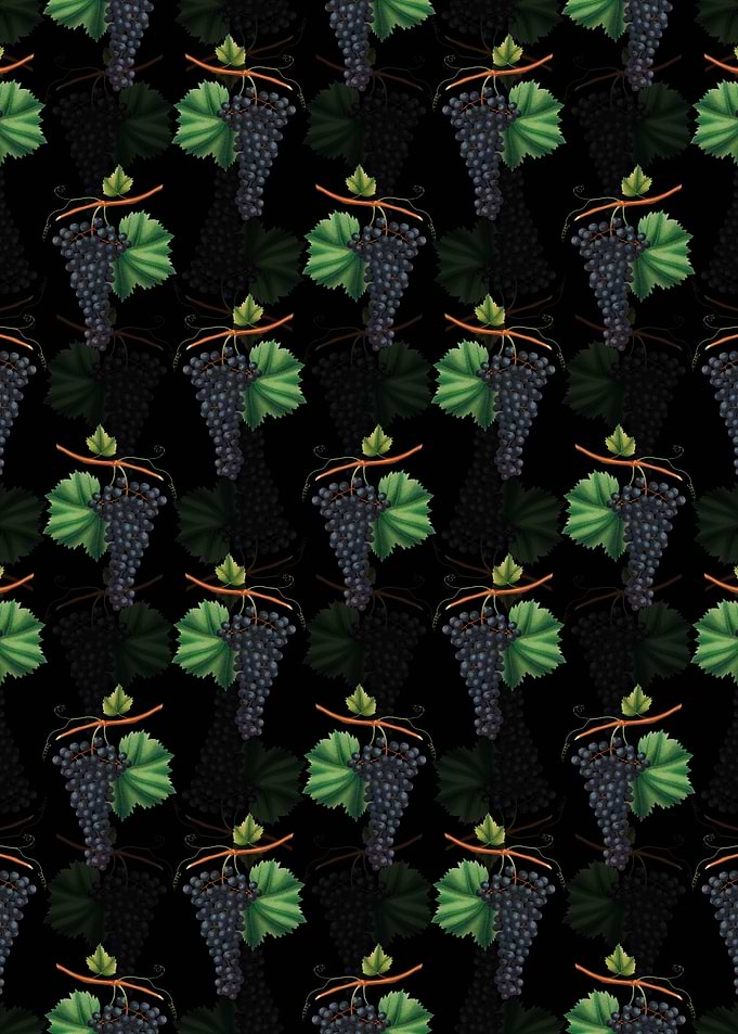 Berzemina Grape Pattern