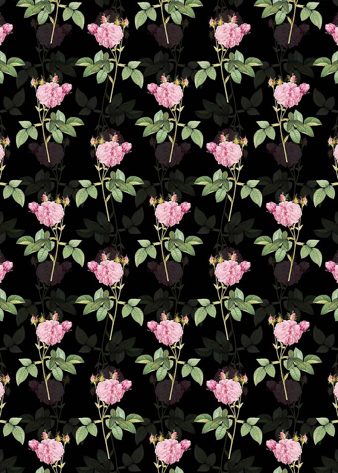 Pink Agatha Rose Pattern