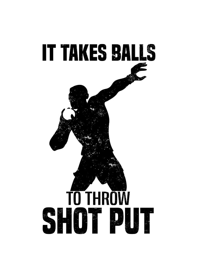 Shot Put Athletics Gifts