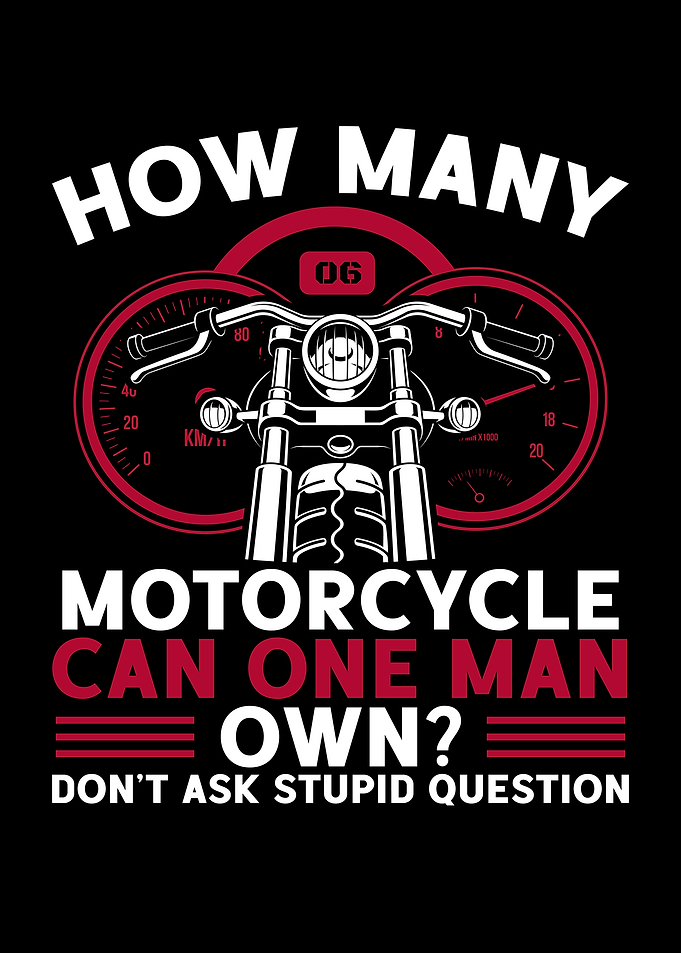 Many motorcycles can man o