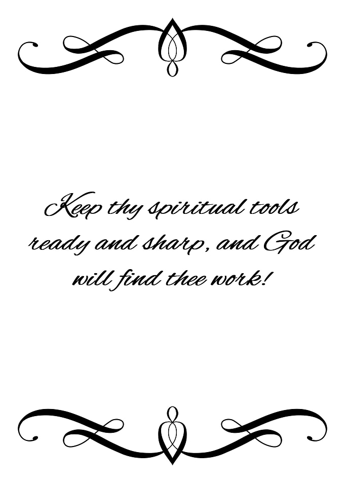Sharp Spiritual Tools