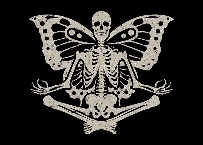 Skeleton Yoga Butterfly