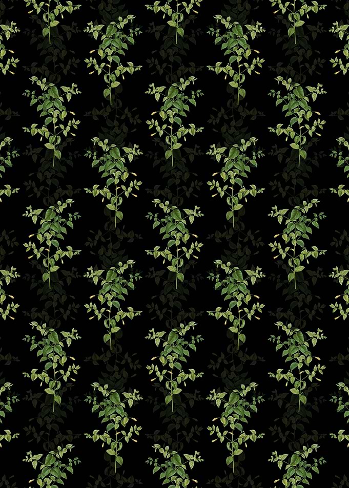 Black Tree Fuchsia Pattern
