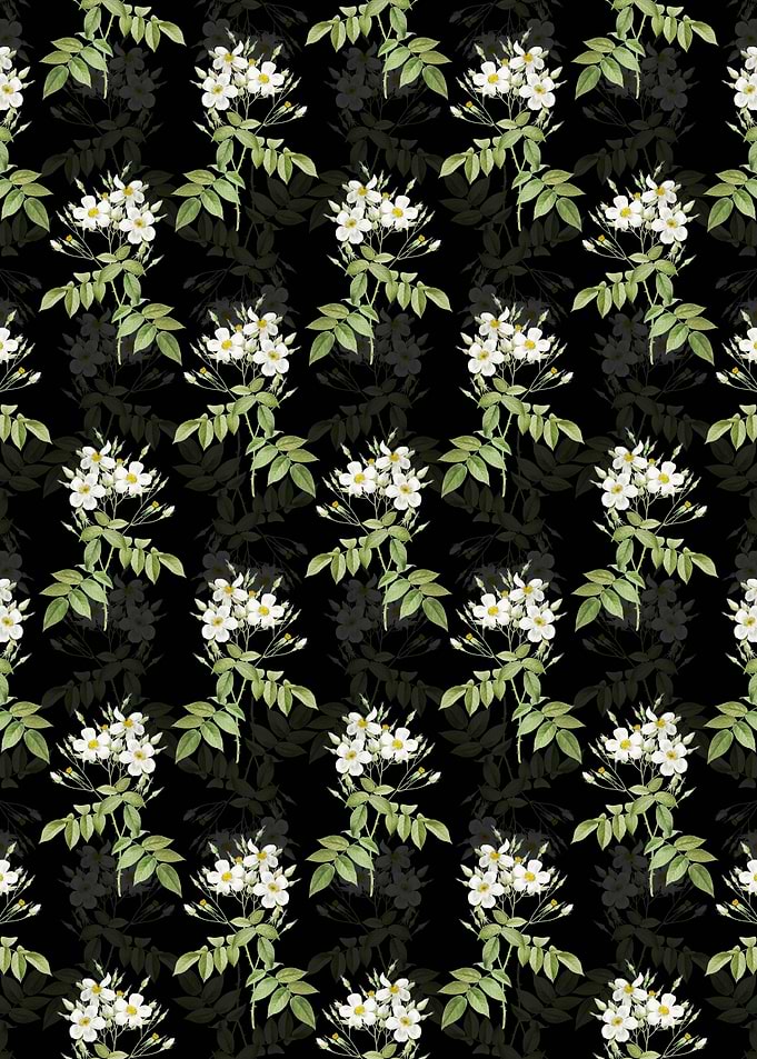 Floral Musk Rose Pattern
