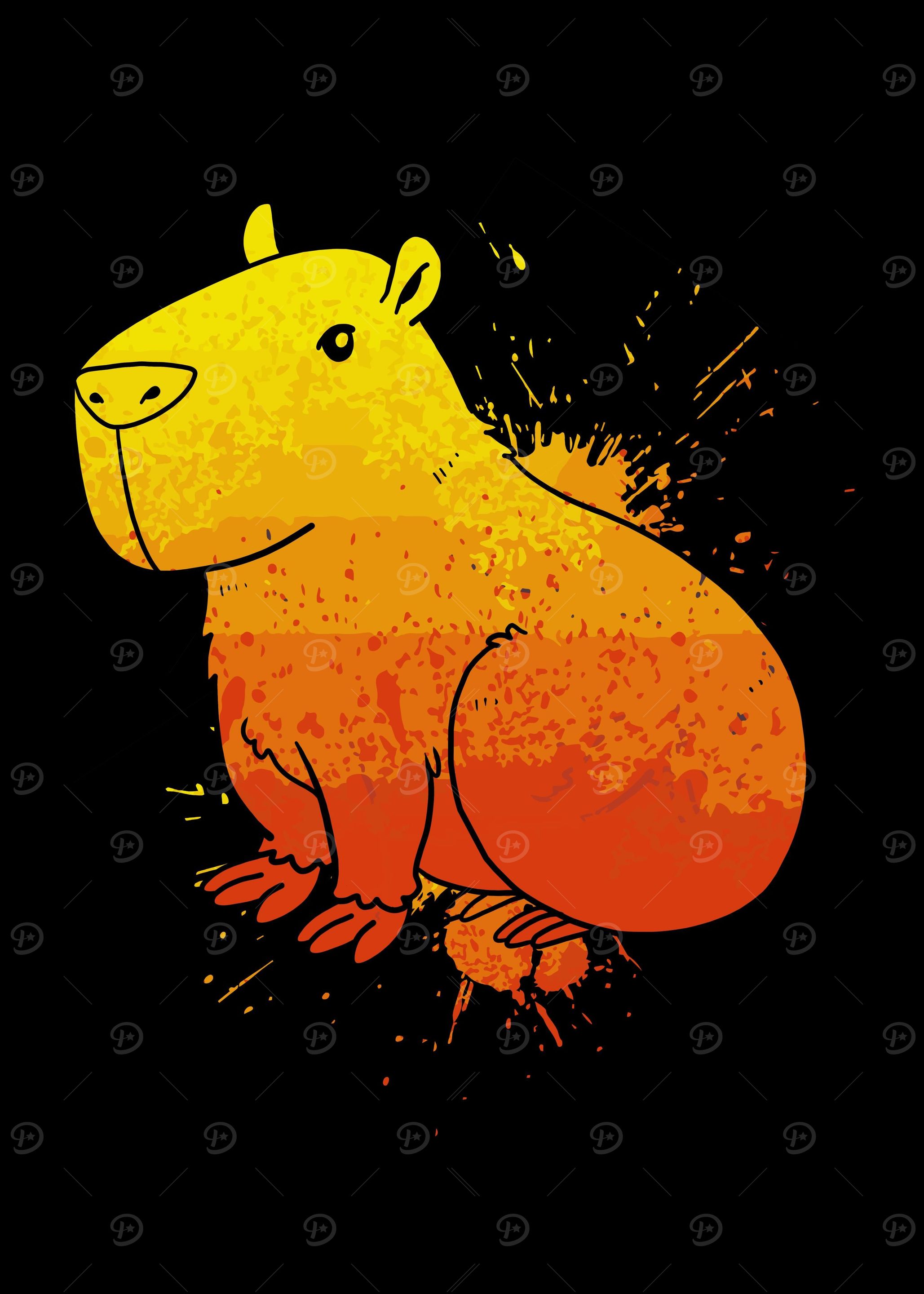 Capybara Colorful