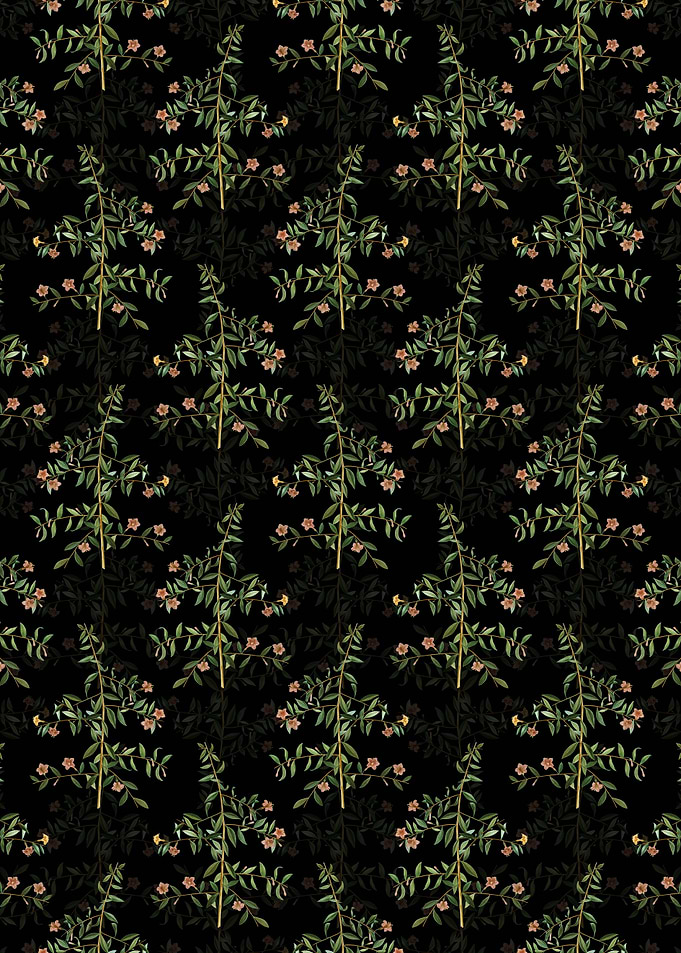 Goji Berry Branch Pattern