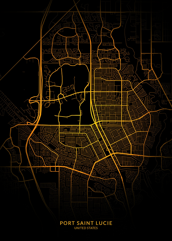 Port Saint Lucie City Map