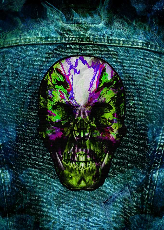 Sludge Sk8r Skull