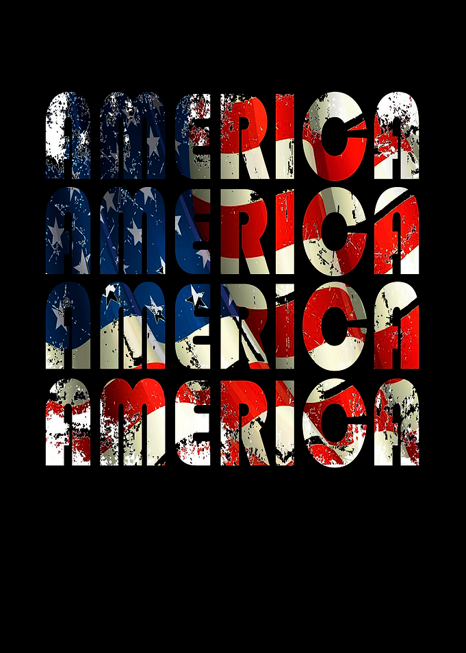 Vintage america flag