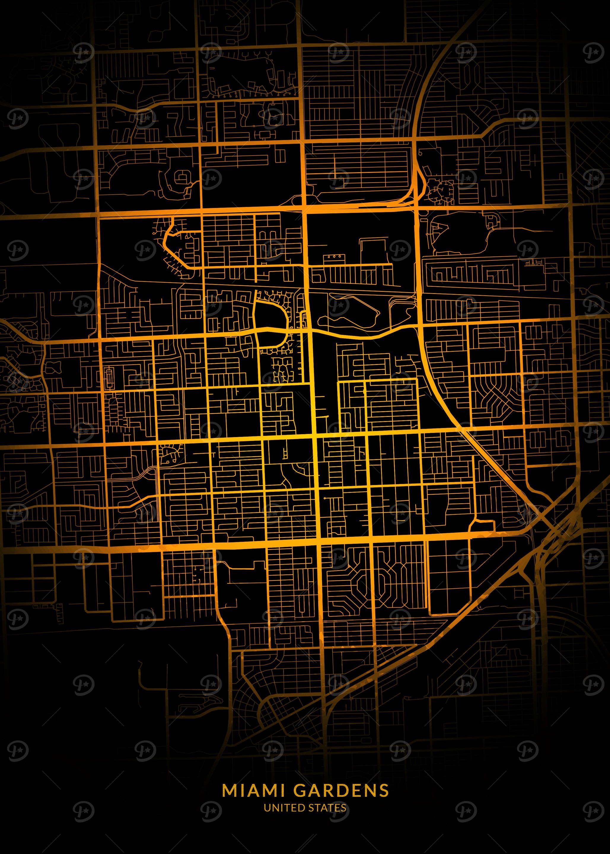 Miami Gardens City Map Gol