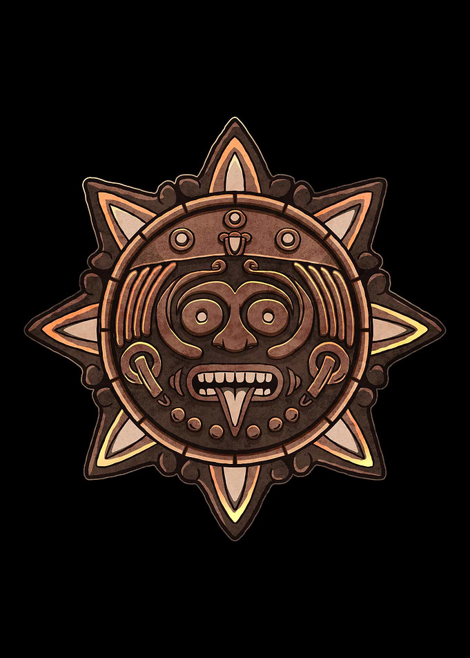 Aztec Sun Stone Aztec Sun