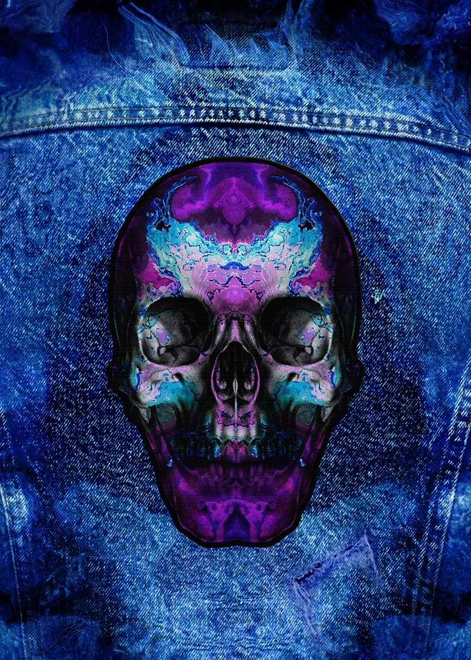 Purple Phantom Sk8r Skull