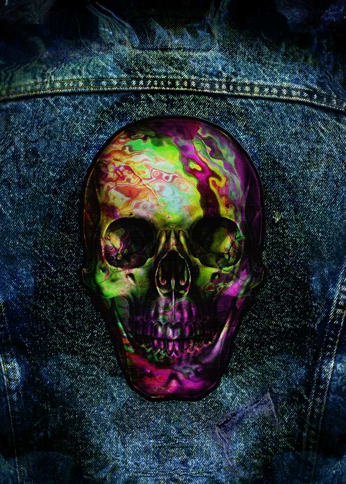 Poison Sk8r Skull