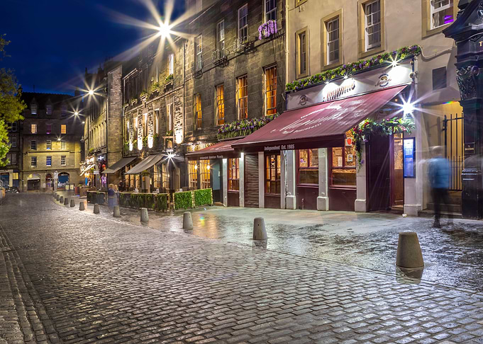 Grassmarket in the evening