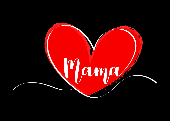 Best Mama Family Mom Heart