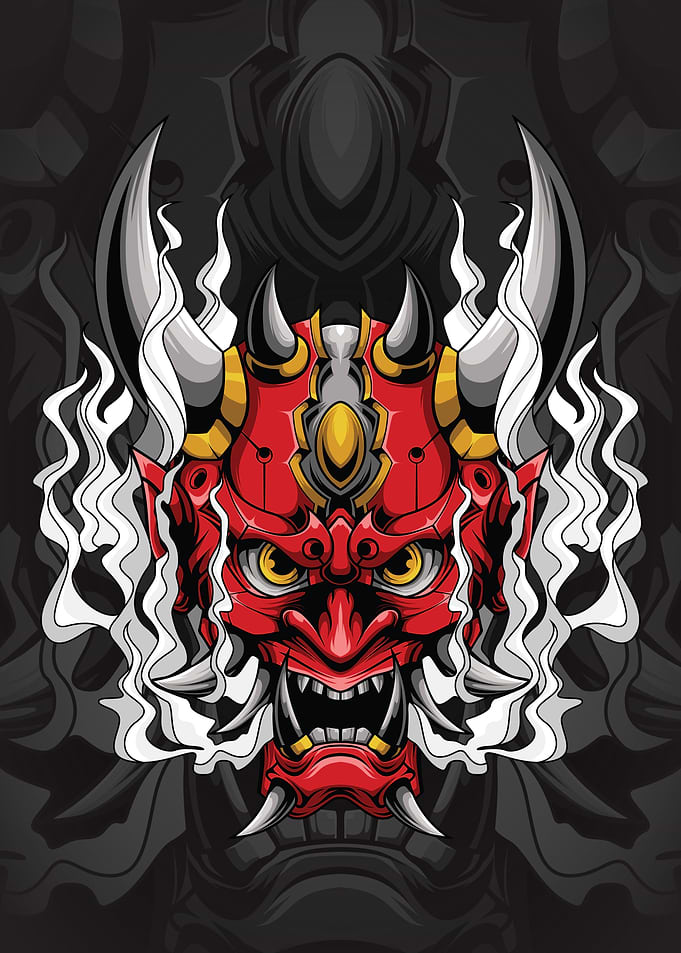 Japanese Oni Mask
