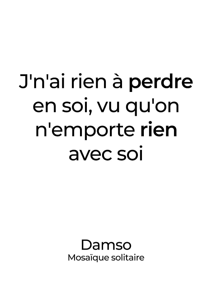 Damso Poster