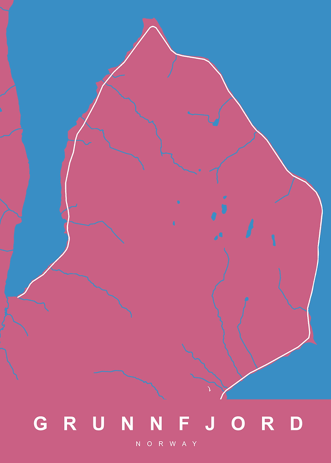 GRUNNFJORD Map NORWAY