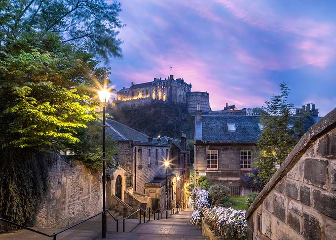 Edinburgh Castle Sunset