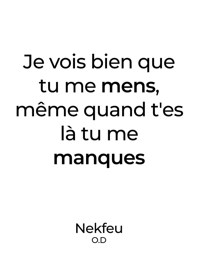 Nekfeu Poster