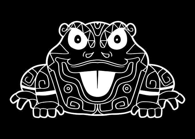 Aztec Frog Mayan Inca