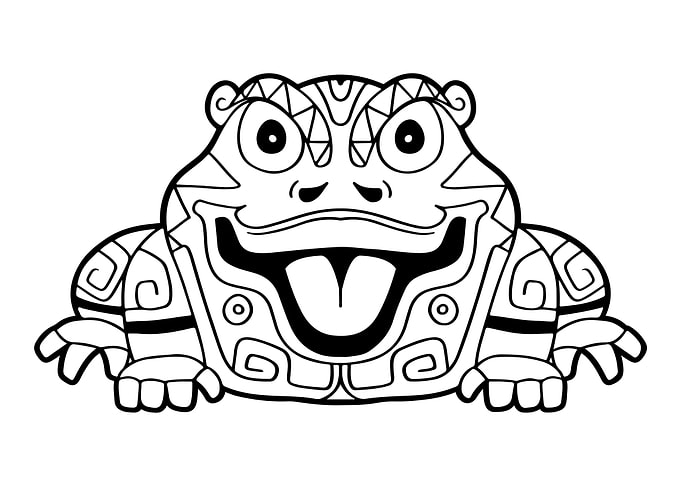 Aztec Frog Mayan Inca