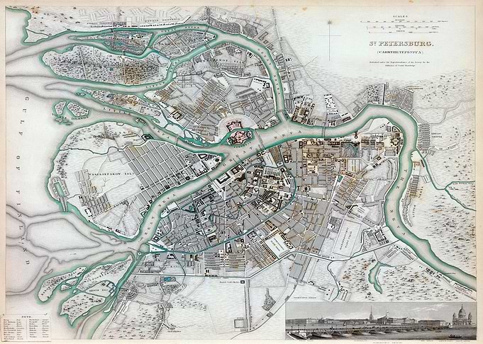 Plan of St Petersburg