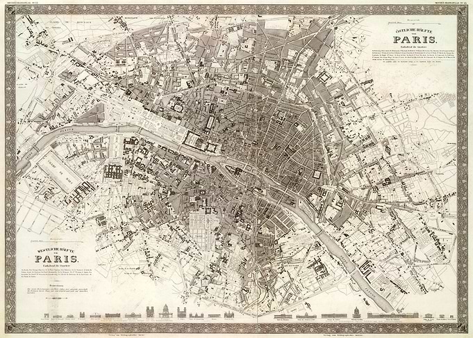 Plan of Paris 1860