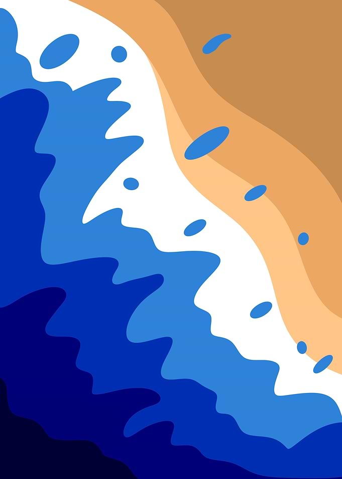 Abstract beach wave