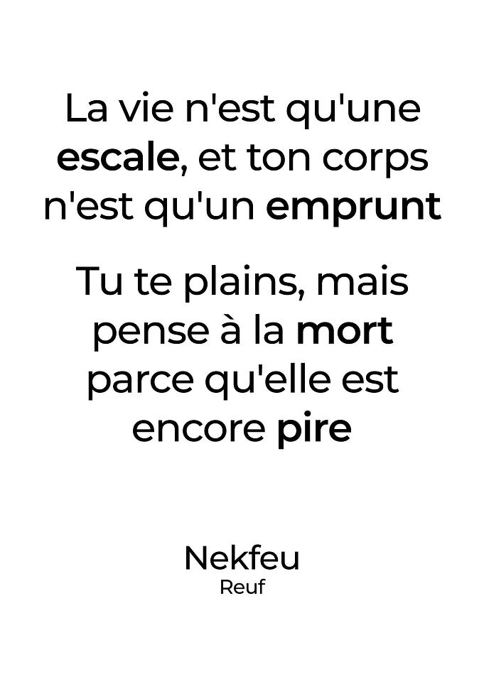 Nekfeu Poster