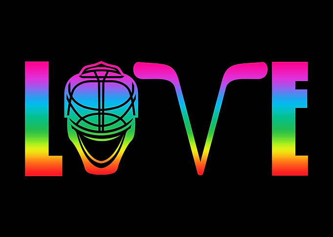 Love Ice Hockey Hippie