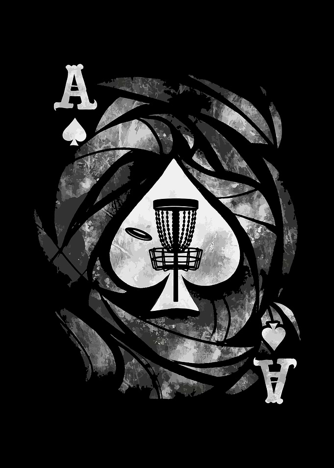 Disc Golf Aces Poker Card