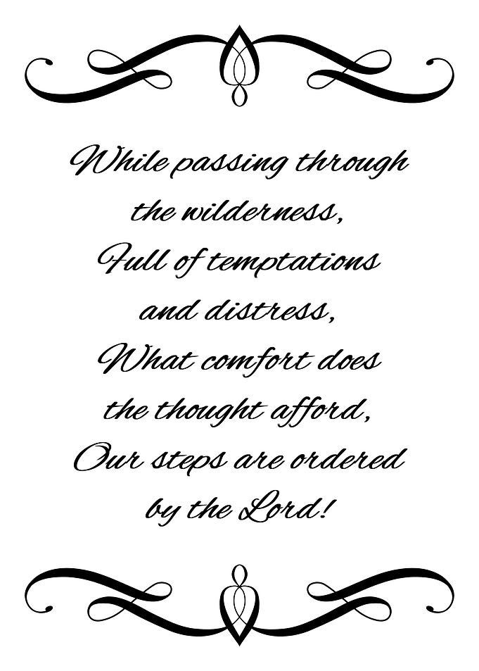 Ordered by the Lord