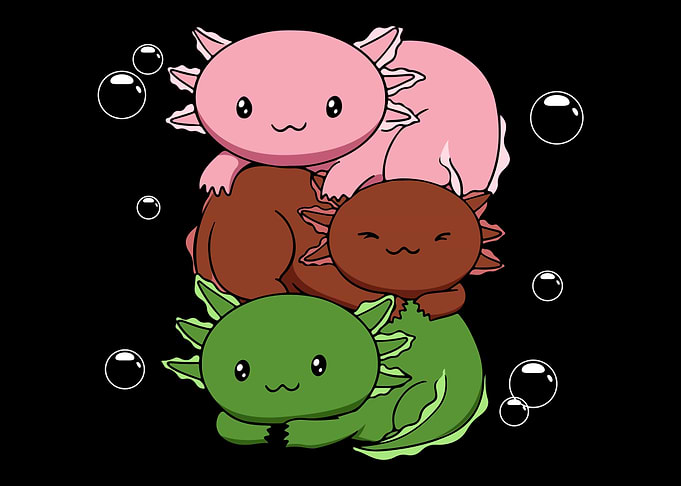 Gynesexual Flag Axolotl
