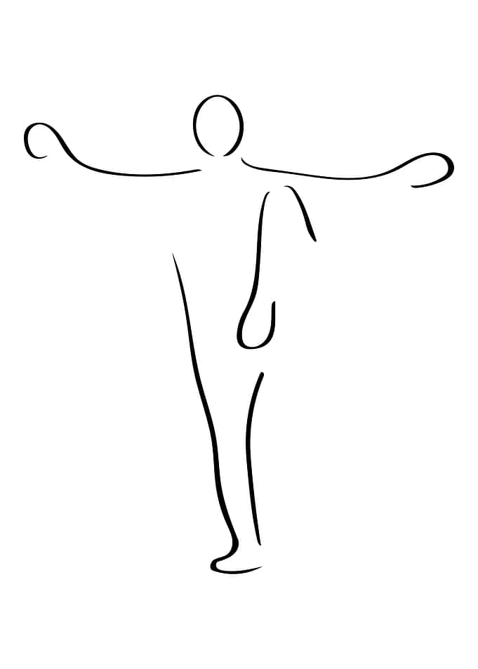 Tai Chi Line Art Minimal